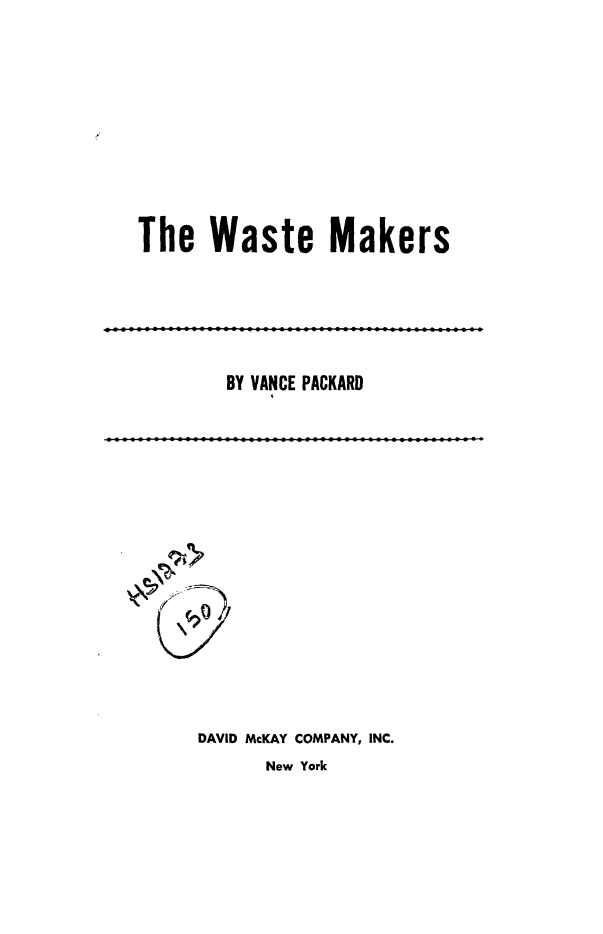 The Waste Makers Pdf